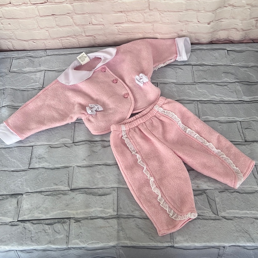 Vintage BARBIECORE BABY MATCHING SET SIZE 6-9 mo.